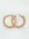 Aretes Ö Grandes Cuarzo Rosa