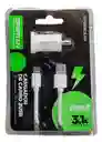 Cargador De Carro 3.1a Con 2 Puertos Usb Tipo C Rápido