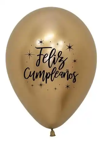 Globo De Feliz Cumpleaños En Helio R12
