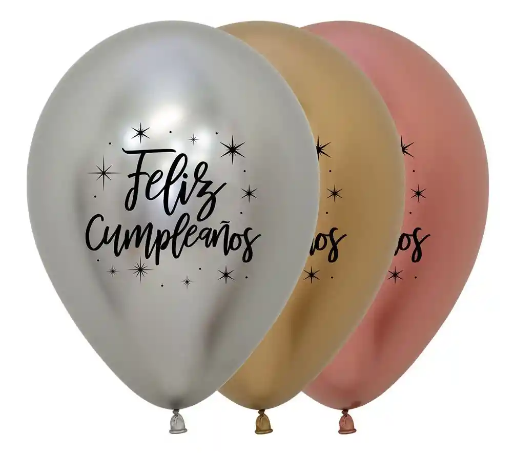 Globo De Feliz Cumpleaños En Helio R12