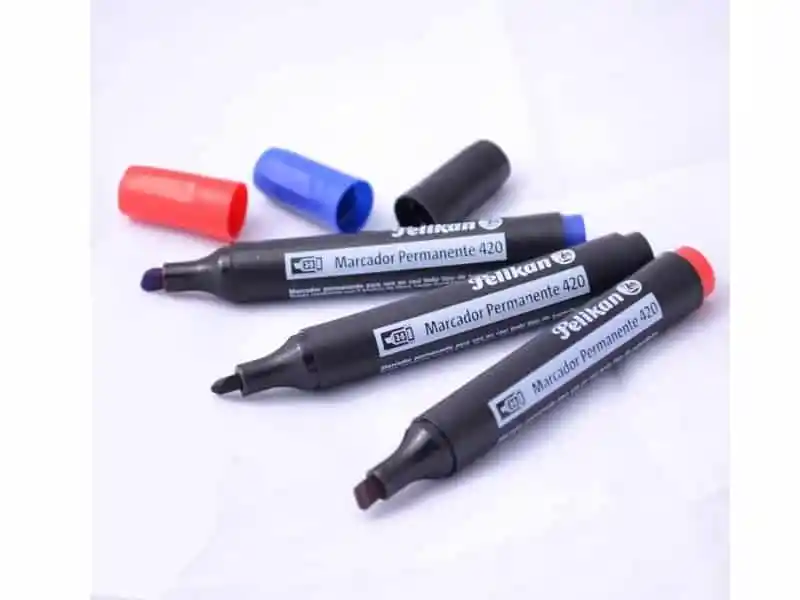 Marcador Permanente Color Azul, Rojo, Verde Y Negro Por Unidad - Referencia 420