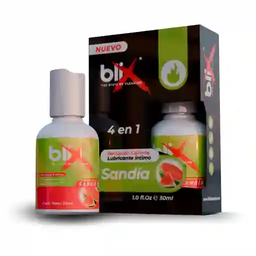 Lubricante Intimo Blix Sensación Caliente Sandia 30ml