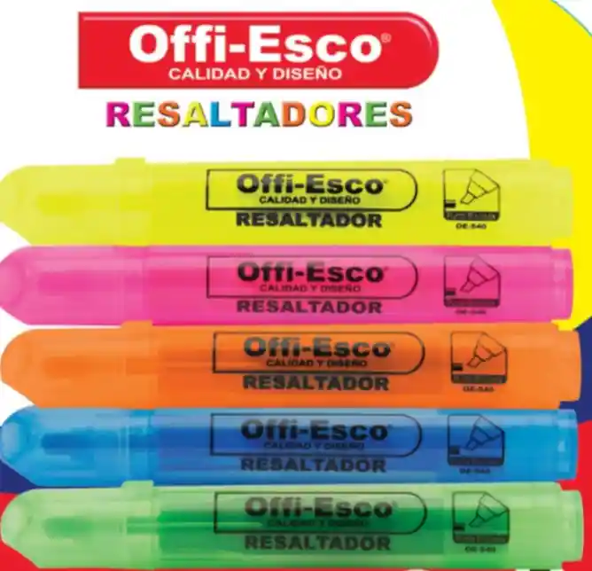 Resaltador Offi Esco Grande Por Unidad