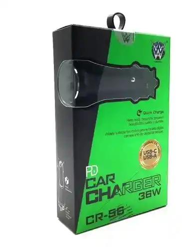 Cargador De Carro 36w Con Carga Rápida Eficiente