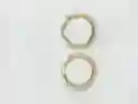 Aretes Ö Grandes Cuarzo Cristal