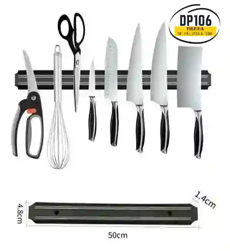 Base Magnetica Para Cuchillos Tijeras Herramientas 50 Cm