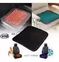 Cojín Asiento Calefacción Doble Uso Frío Calor Oficina Hogar Negro Antideslizante