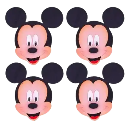 Logo Caras Mickey Pequeño En Foami