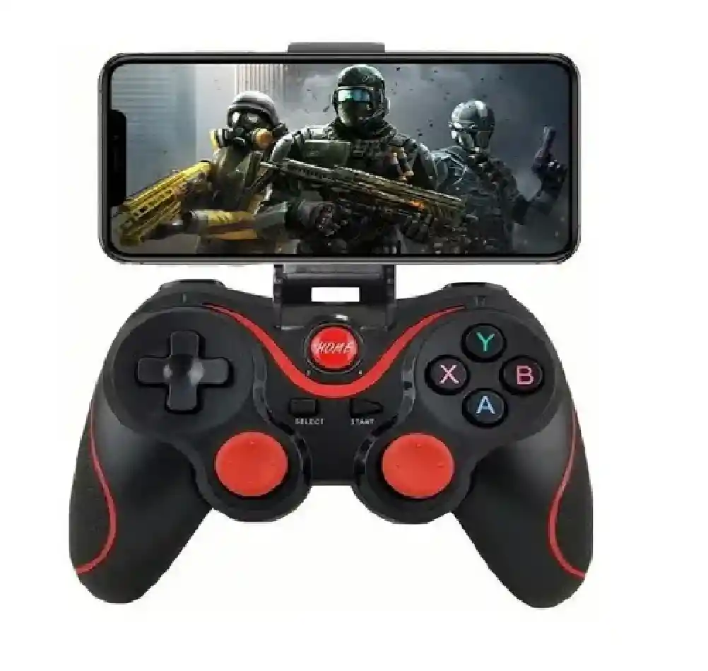 Control Inalámbrico Bluetooth Joystick Y Gamepad Android Ios Color Negro