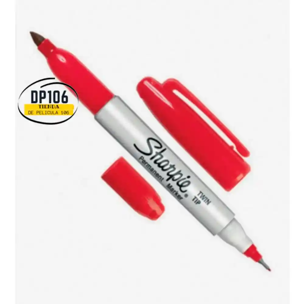 Sharpie Marcador Doble Punta Rojo