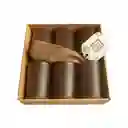 Juego De Cacho Cuero Cafe