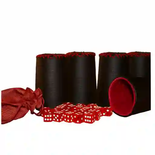 Juego De Cacho Negro X6 Cuero Sintetico