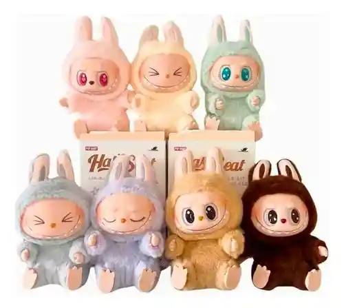 Juguete Inspirado Tipo Labubu Sorpresa Have A Seat Llavero Peluche Coleccionable