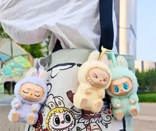 Juguete Inspirado Tipo Labubu Sorpresa Have A Seat Llavero Peluche Coleccionable