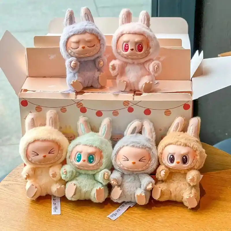 Juguete Inspirado Tipo Labubu Sorpresa Have A Seat Llavero Peluche Coleccionable