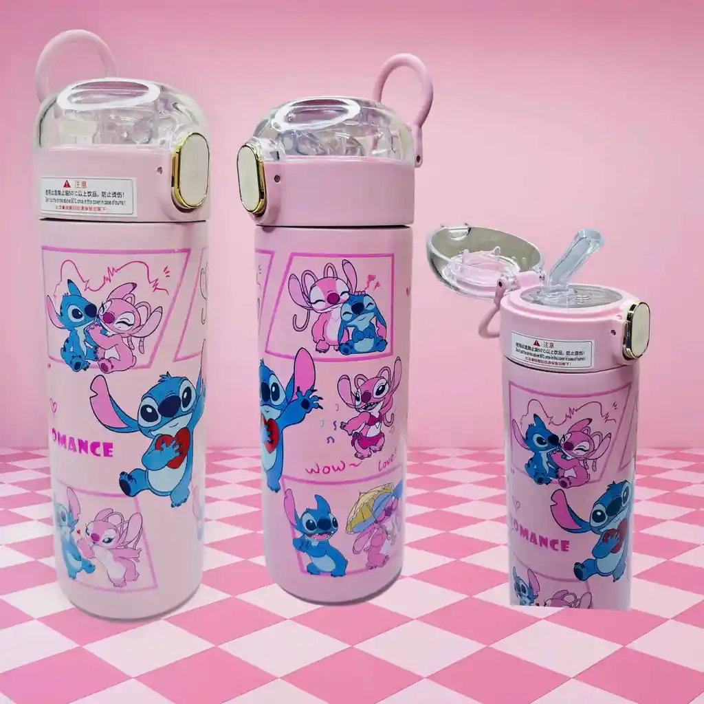 Termo Stitch Rosa 20cm