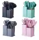 Set Juego 19 Pcs Utensilios Cocina Hogar Multifuncional