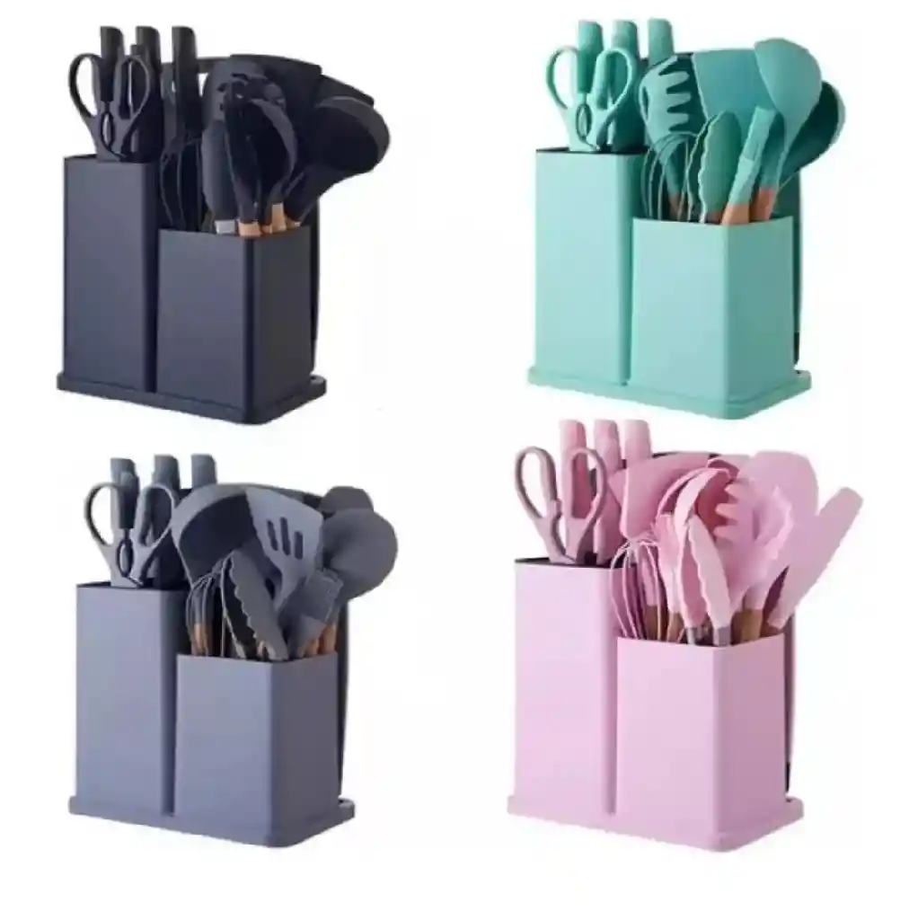 Set Juego 19 Pcs Utensilios Cocina Hogar Multifuncional