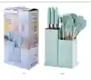 Set Juego 19 Pcs Utensilios Cocina Hogar Multifuncional