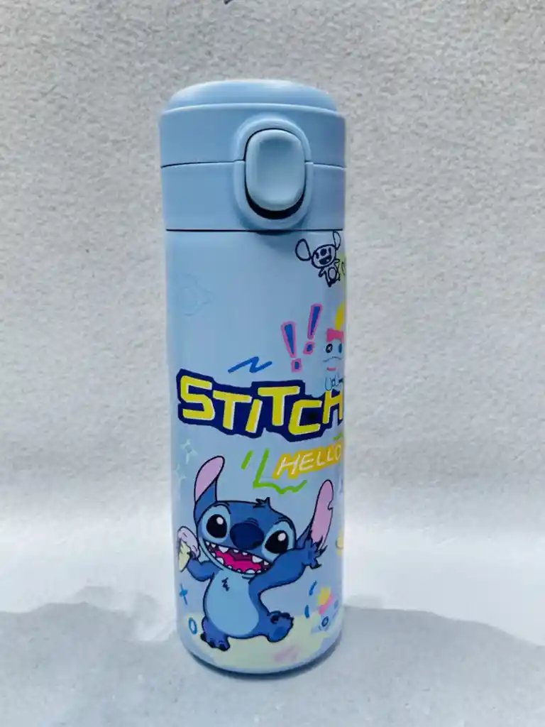 Termo Stitch Azul Claro 20cm