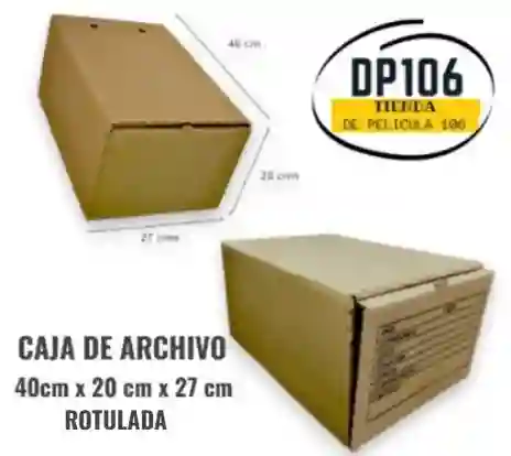 Caja De Archivo Kraft – 40 X 20 X 27 Cm