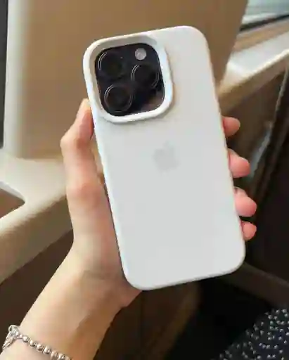 Silicon Case Iphone 16 Pro Mmax Blanco