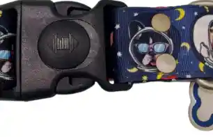 Collar Estampado Perro Galaxia Talla L