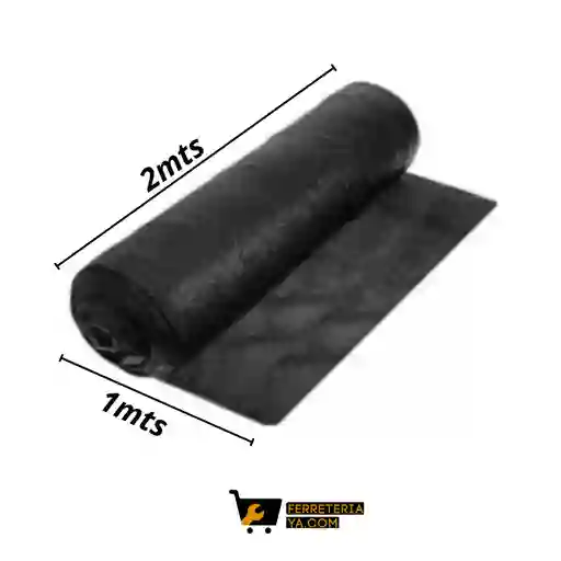 Polisombra Negra 2mts X 1mts