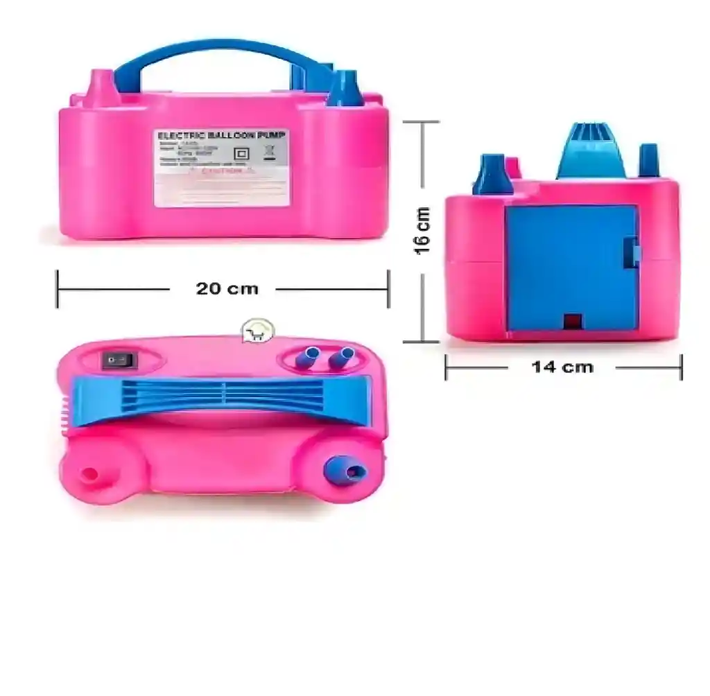 Inflador Eléctrico De Globos 600watts Doble Boquilla