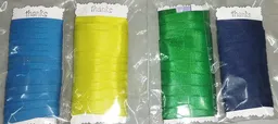 Cinta Corrugada De 2 Cm X2 Mt Disponible Verde Biche, Verde Navidad, Azul Oscuro, Azul Claro Elegir El Color De Su Preferencia