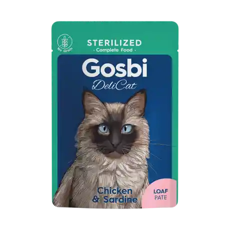 Pouch Delicat Gato Esterilizado Pollo Y Sardina 70gr