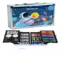 Kit/set De Arte Dibujo Maletin Metalico 145 Piezas Niños