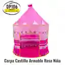 Carpa Castillo Armable Rosa Niña