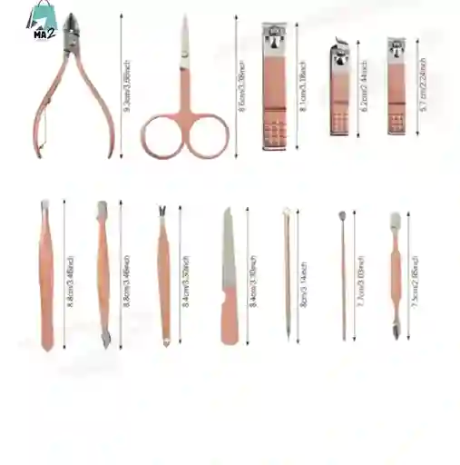 Kit De Manicura Cortaúñas De Acero Inoxidable Profesional