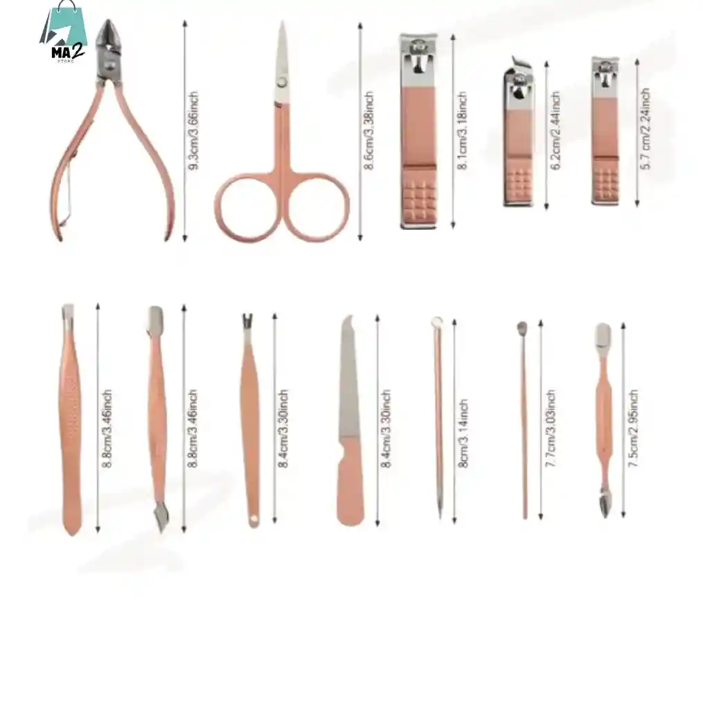 Kit De Manicura Cortaúñas De Acero Inoxidable Profesional