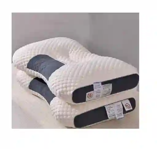 Almohada Ortopédica Cervical Descanso Transpirable Cuello. C Color Blanco