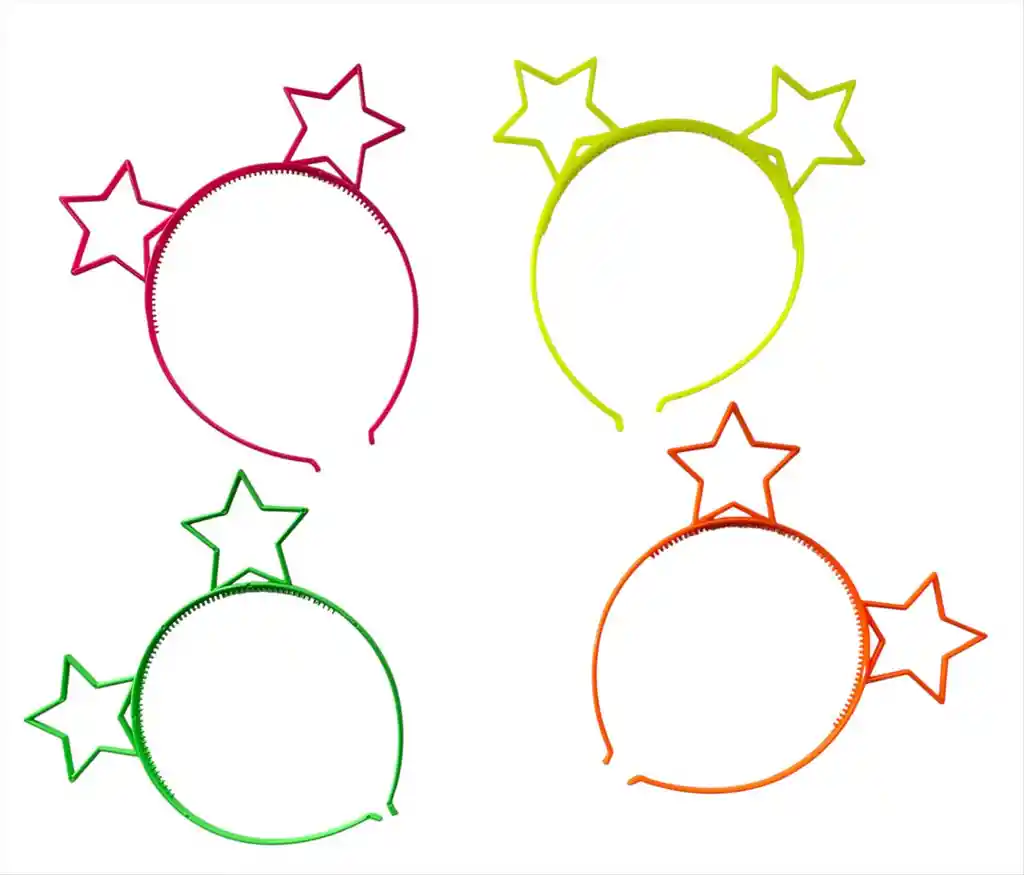 Balaca Fiesta Orejitas Estrellitas De Colores