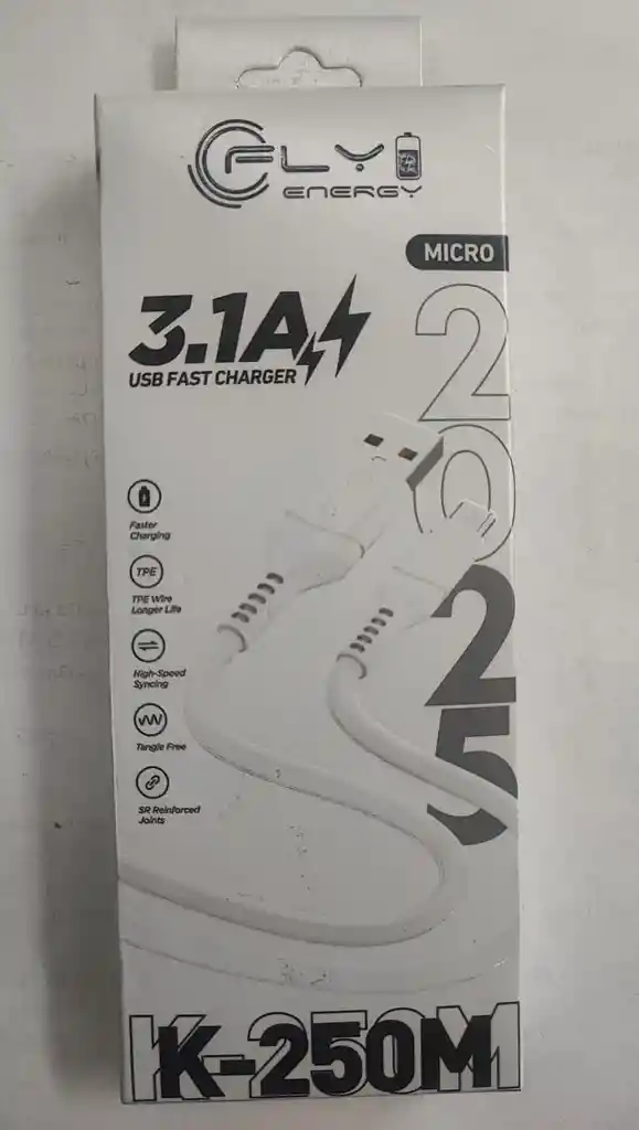 Cable V8 A Usb 3,1a Fly K-250