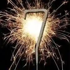 Vela #7 Numeral Sparkler