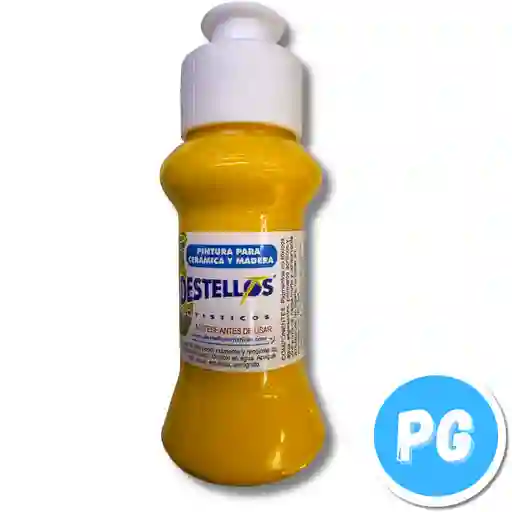 Tarro Acrilico Destellos 60cc Amarillo Primario