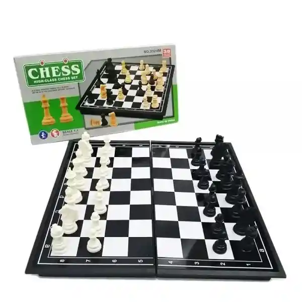 Juego Ajedrez Magnetico Mediano - Chess 30cm X 30cm Scale 1-1