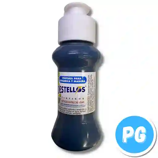 Tarro Acrilico Destellos 60cc Azul Noche