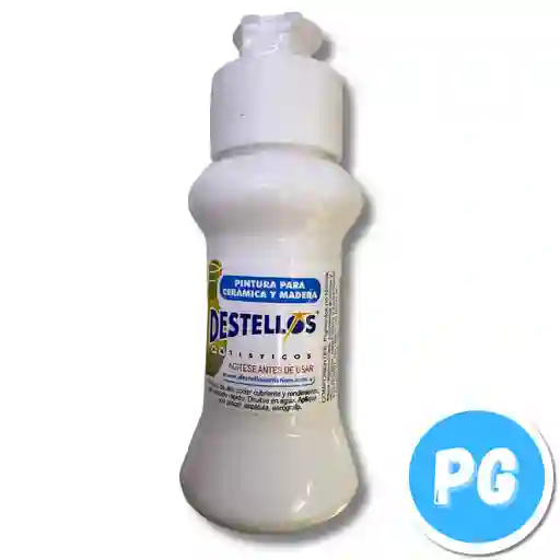 Tarro Acrilico Destellos 60cc Blanco Ultra