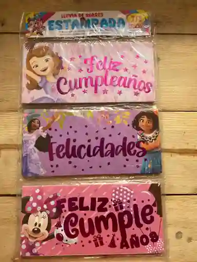 Lluvia De Sobre Personajes Para Niña