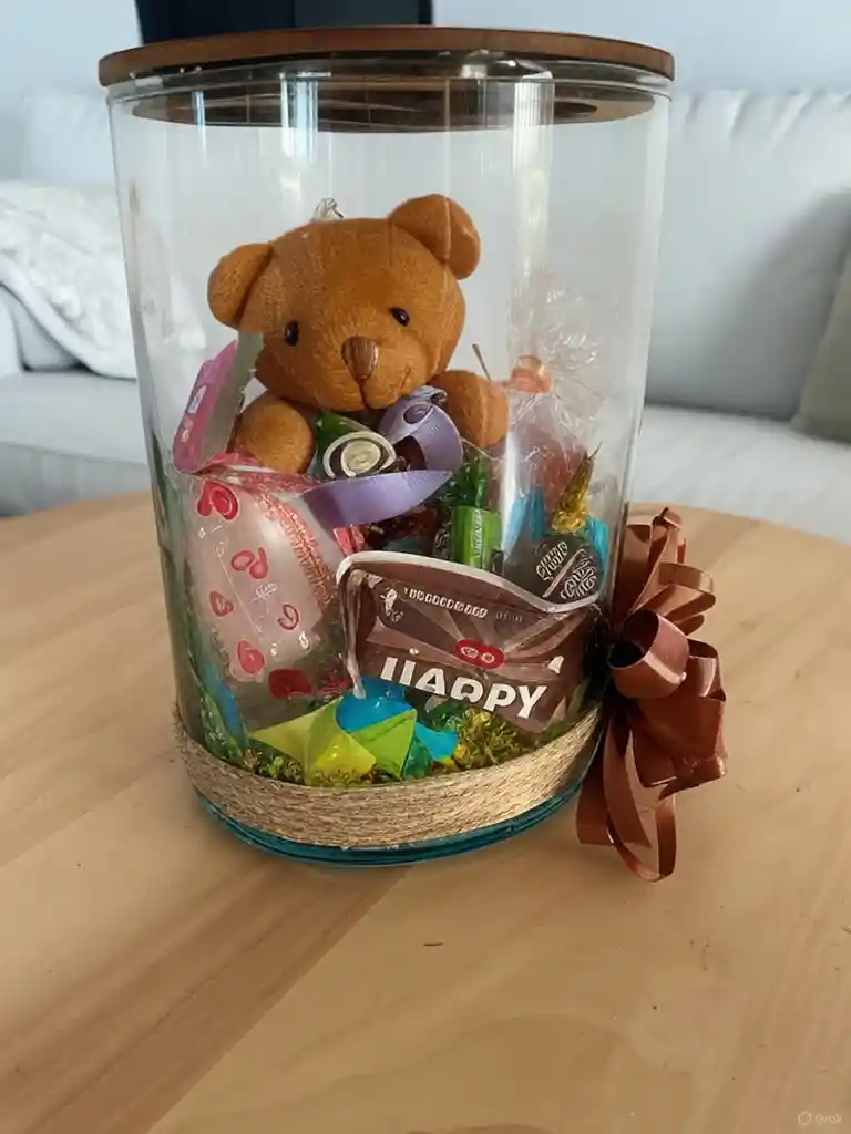 Regalo Detalle Oso Teddy Bear Moño De Flor Y Chocolates Para Cualquier Ocasión
