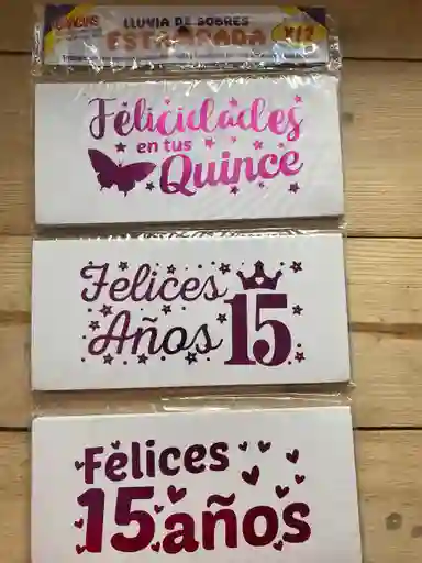 Lluvia De Sobres Quinceañera