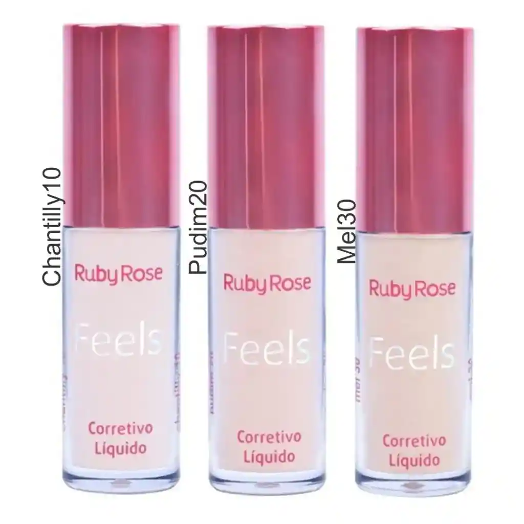 Corrector Líquido Feels Ruby Rose Chantilly 6.6 Ml