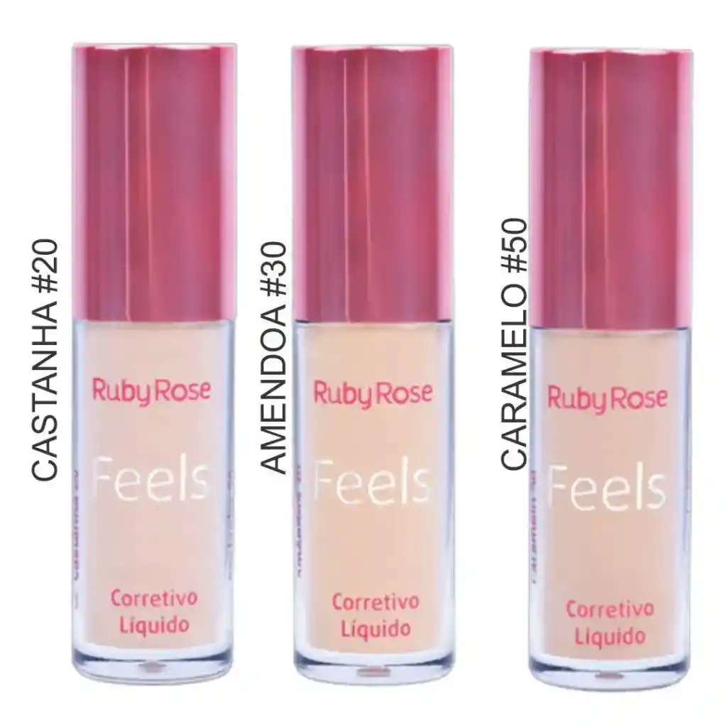 Corrector Líquido Feels Ruby Rose Chantilly 6.6 Ml