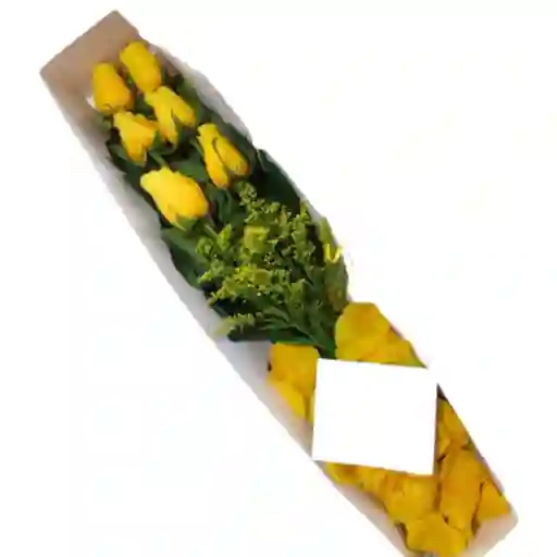 Caja X 6 Rosas Amarillas