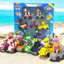 Colección De Juguetes De Fricción Kit 9 Carros Paw Patrol